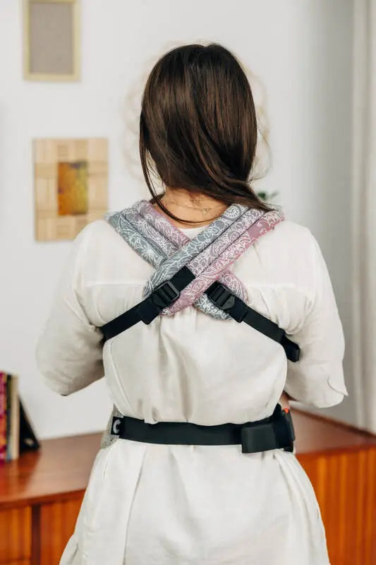 LennyLight Carrier, jacquard weave 100% cotton - WILD WINE - VINEYARD - Woven Baby Standard   lenny_light    #
