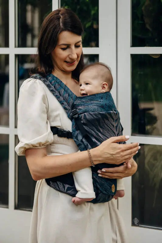 LennyLight Carrier, jacquard weave, (54% cotton, 46% TENCEL™ Lyocell) - RAINFOREST - NOCTURNAL - Woven Baby Standard   lenny_light    #