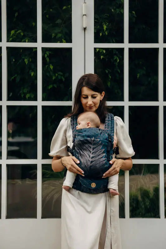 LennyLight Carrier, jacquard weave, (54% cotton, 46% TENCEL™ Lyocell) - RAINFOREST - NOCTURNAL - Woven Baby Standard   lenny_light    #