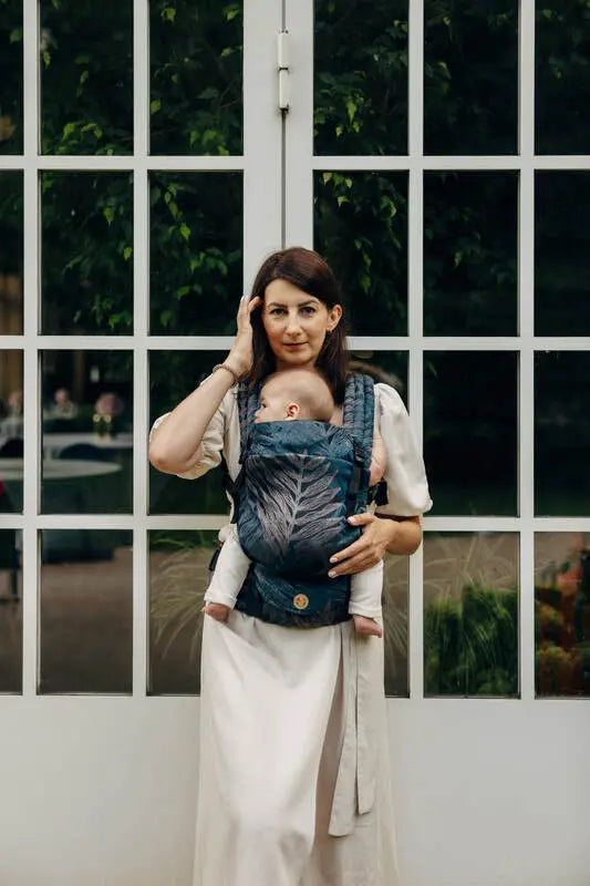 LennyLight Carrier, jacquard weave, (54% cotton, 46% TENCEL™ Lyocell) - RAINFOREST - NOCTURNAL - Woven Baby Standard   lenny_light    #