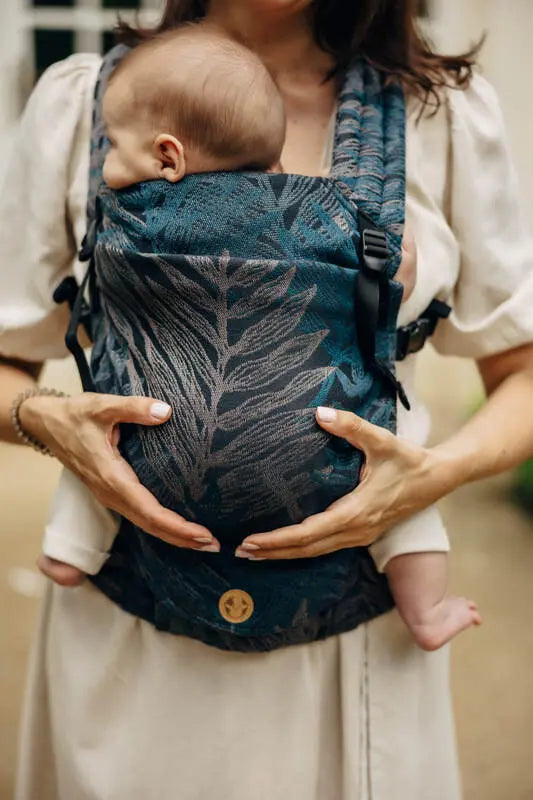 LennyLight Carrier, jacquard weave, (54% cotton, 46% TENCEL™ Lyocell) - RAINFOREST - NOCTURNAL - Woven Baby Standard   lenny_light    #