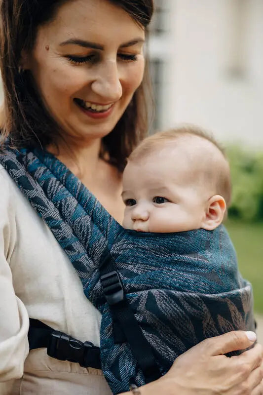 LennyLight Carrier, jacquard weave, (54% cotton, 46% TENCEL™ Lyocell) - RAINFOREST - NOCTURNAL - Woven Baby Standard   lenny_light    #