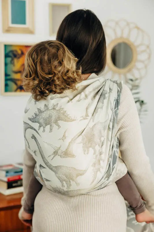 Baby Wrap, Jacquard Weave (100% cotton) - JURASSIC - ICE DESERT - Woven Baby Size - L-Size - M-Size - S-Size - XL-Size - XS   long_woven_wraps    #