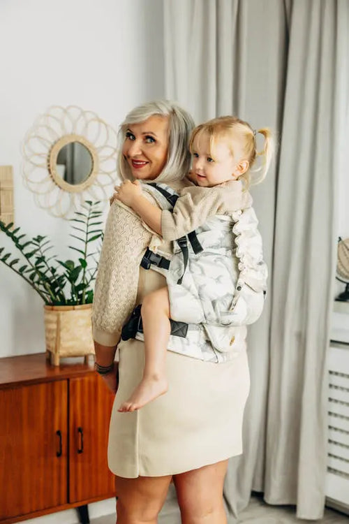 LennyPreschool Carrier, jacquard weave 100% cotton - JURASSIC - ICE DESERT - Woven Baby Preschool   lenny_preschool    #
