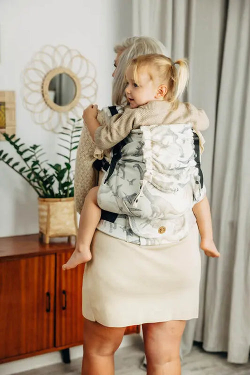 LennyPreschool Carrier, jacquard weave 100% cotton - JURASSIC - ICE DESERT - Woven Baby Preschool   lenny_preschool    #