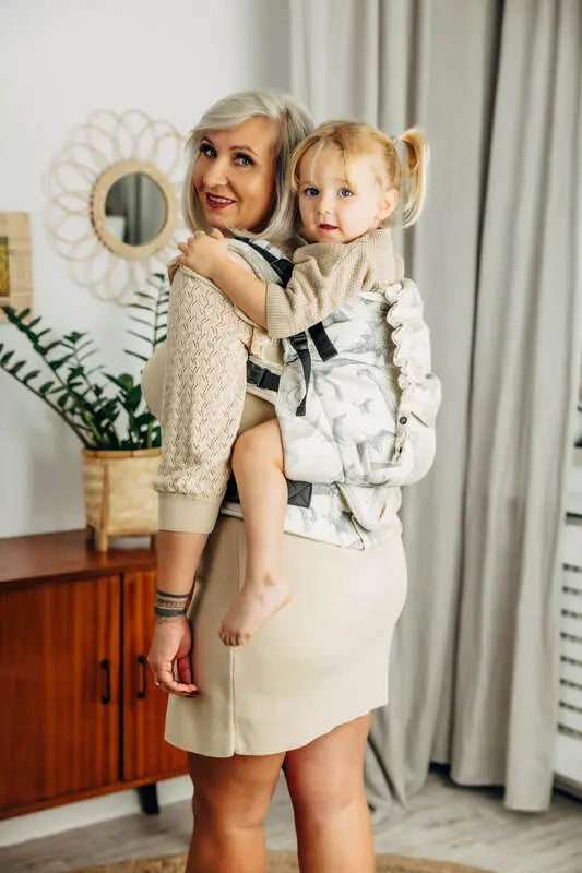 LennyPreschool Carrier, jacquard weave 100% cotton - JURASSIC - ICE DESERT - Woven Baby Size - Preschool   lenny_preschool    #