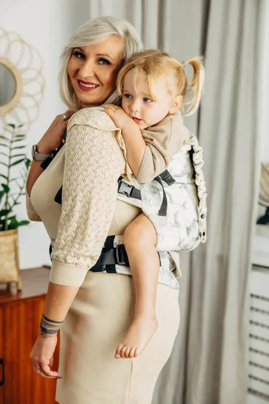 LennyPreschool Carrier, jacquard weave 100% cotton - JURASSIC - ICE DESERT - Woven Baby Preschool   lenny_preschool    #