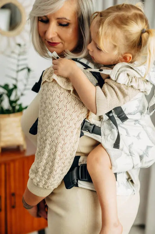 LennyPreschool Carrier, jacquard weave 100% cotton - JURASSIC - ICE DESERT - Woven Baby Preschool   lenny_preschool    #