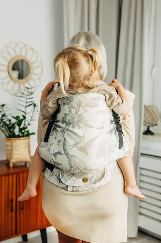 LennyPreschool Carrier, jacquard weave 100% cotton - JURASSIC - ICE DESERT - Woven Baby Preschool   lenny_preschool    #