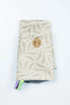 Drool Pads & Reach Straps Set, (Outer fabric - 50% cotton, 50% bamboo viscose; Lining - 100% polyester) - INFINITY - GOLDEN HOUR - Woven Baby    drool_pad    #