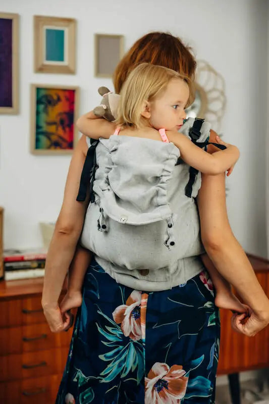 LennyPreschool Carrier, broken - twill weave (58% cotton, 42% linen) - COAST - Woven Baby Size - Preschool   lenny_preschool    #