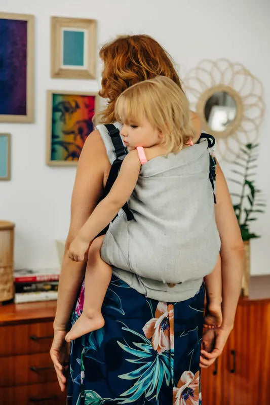 LennyPreschool Carrier, broken - twill weave (58% cotton, 42% linen) - COAST - Woven Baby Preschool   lenny_preschool    #