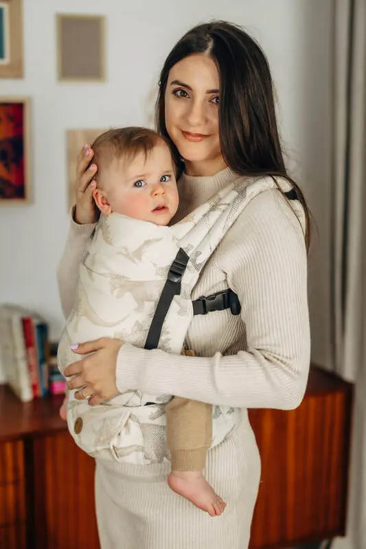LennyLight Carrier, jacquard weave 100% cotton - JURASSIC - ICE DESERT - Woven Baby Standard   lenny_light    #