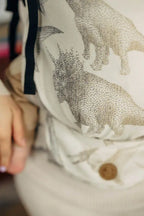 LennyLight Carrier, jacquard weave 100% cotton - JURASSIC - ICE DESERT - Woven Baby Standard   lenny_light    #
