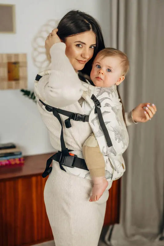 LennyLight Carrier, jacquard weave 100% cotton - JURASSIC - ICE DESERT - Woven Baby Standard   lenny_light    #