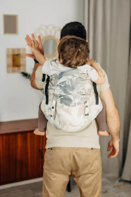 Lenny Buckle Onbuhimo PRO baby carrier, jacquard weave (100% cotton) - JURASSIC - ICE DESERT - Woven Baby Size - Preschool-Size - Standard-Size - Toddler   buckle_onbu_pro_carriers    #