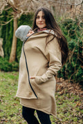 Asymmetrical Hoodie - Beige with Jurassic - Ice Desert (grade B)