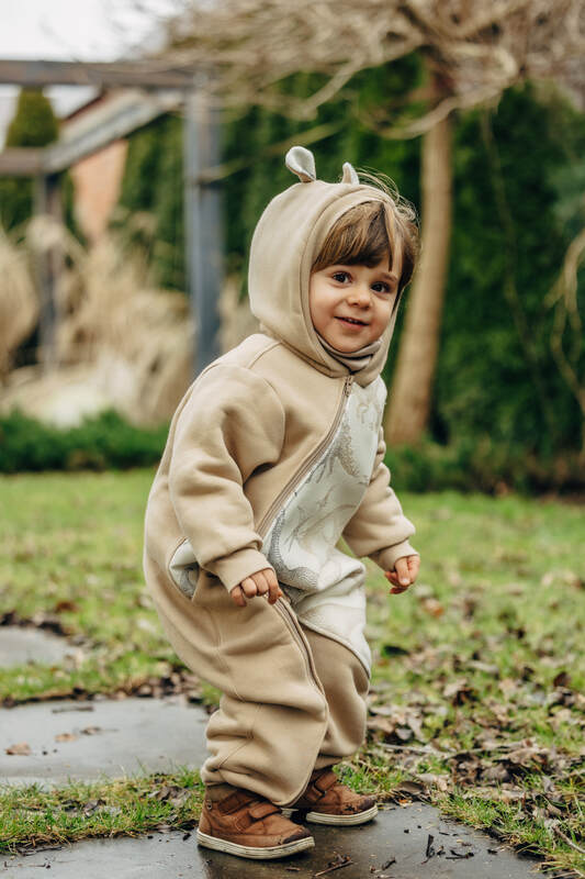 Jumpsuit for a child- Beige & Jurassic - Ice Desert