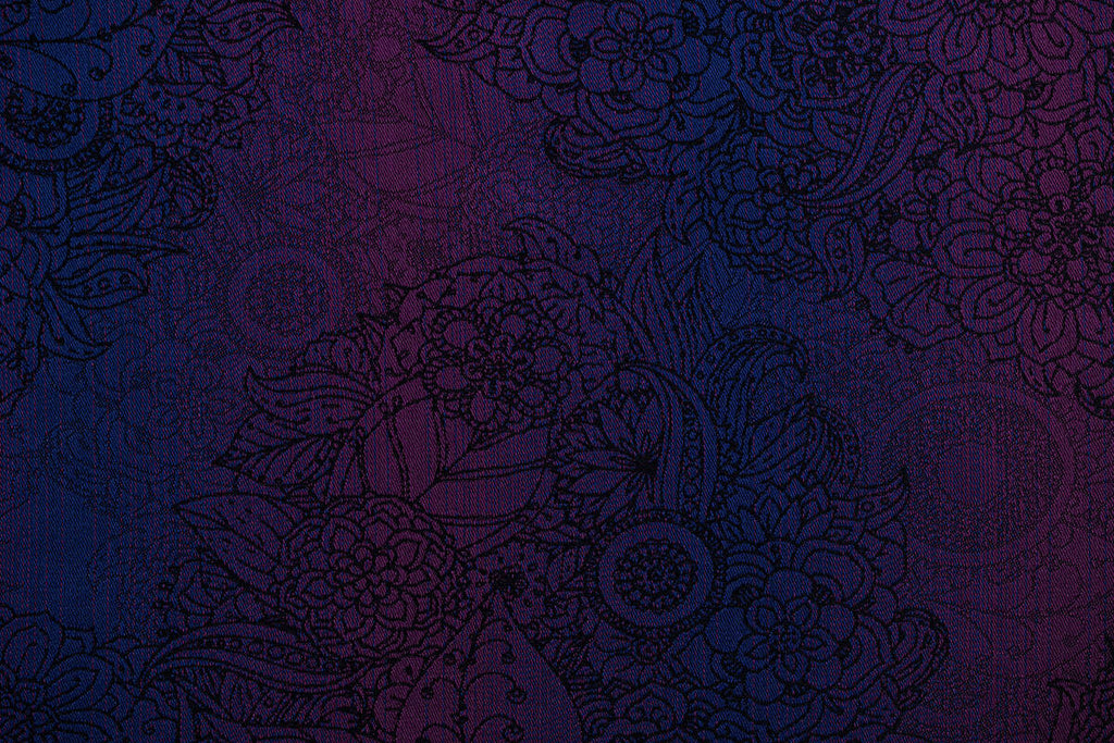 LennyUpGrade PRO Carrier, jacquard weave 100% cotton - WILD WINE - BOUQUET (grade B) - Woven Baby Size - Standard   lenny_upgrade_pro    #