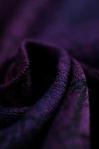 Baby Wrap, Jacquard Weave (100% cotton) - WILD WINE - BOUQUET - Woven Baby XS - 4   long_woven_wraps    #