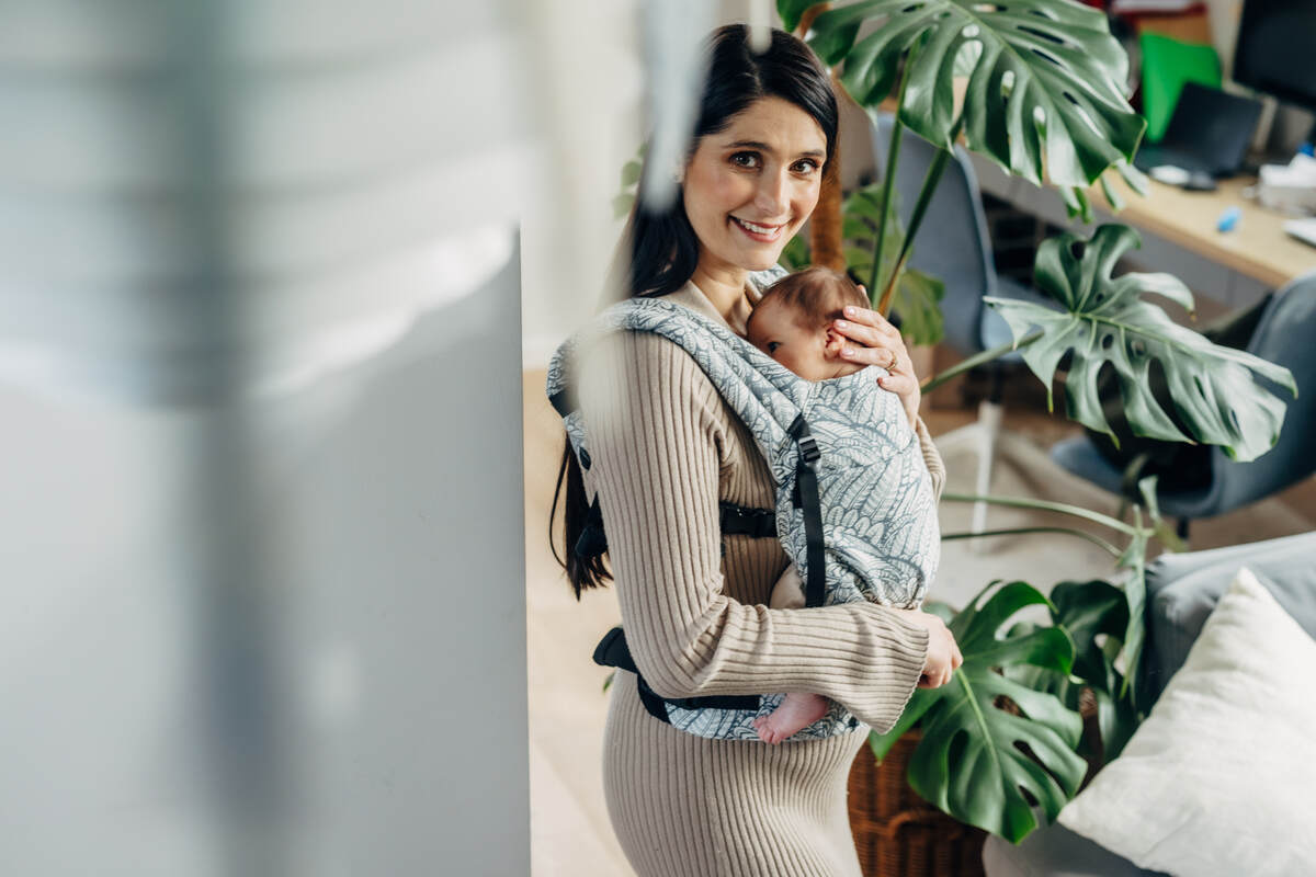 LennyLight Carrier, jacquard weave 100% cotton - WILD SOUL - NIKE - Woven Baby Standard   lenny_light    #