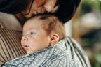 Ring Sling, Jacquard Weave (100% cotton), with gathered shoulder - WILD SOUL - NIKE - standard 1.8m - Woven Baby    ring_slings    #