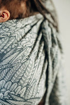 Ring Sling, Jacquard Weave (100% cotton), with gathered shoulder - WILD SOUL - NIKE - standard 1.8m - Woven Baby    ring_slings    #