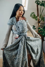Baby Wrap, Jacquard Weave (100% cotton) - WILD SOUL - NIKE - Woven Baby XS - 4   long_woven_wraps    #