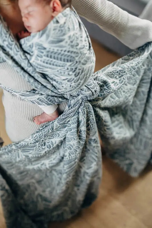 Baby Wrap, Jacquard Weave (100% cotton) - WILD SOUL - NIKE - Woven Baby Size - L-Size - S-Size - XS   long_woven_wraps    #