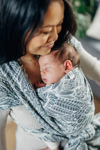 Baby Wrap, Jacquard Weave (100% cotton) - WILD SOUL - NIKE - Woven Baby XS - 4   long_woven_wraps    #
