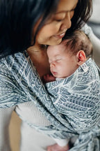 Baby Wrap, Jacquard Weave (100% cotton) - WILD SOUL - NIKE - Woven Baby XS - 4   long_woven_wraps    #