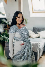 Baby Wrap, Jacquard Weave (100% cotton) - WILD SOUL - NIKE - Woven Baby XS - 4   long_woven_wraps    #