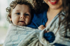 Ring Sling, Jacquard Weave (100% cotton), with gathered shoulder - PETALS - RESTFUL - standard 1.8m - Woven Baby    ring_slings    #