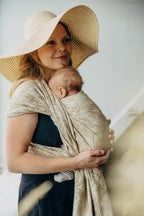 Baby Wrap, Jacquard Weave (100% cotton) - RAPUNZEL - AURATUM - Woven Baby XS - 4   long_woven_wraps    #