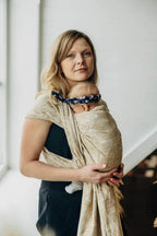 Baby Wrap, Jacquard Weave (100% cotton) - RAPUNZEL - AURATUM - Woven Baby XS - 4   long_woven_wraps    #