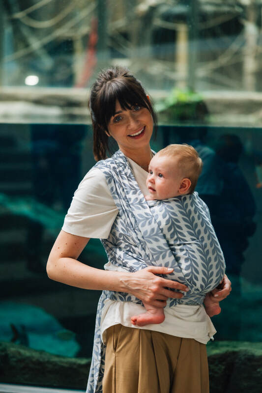 Baby Wrap, Jacquard Weave (100% bamboo viscose) - CATKIN - WILLOW