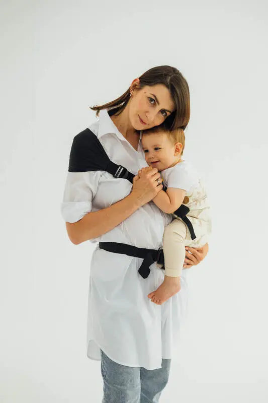 LennyHip Carrier (1/2 of LennyTwin Carrier), jacquard weave 100% cotton - JURASSIC - ICE DESERT - Woven Baby Size - Standard   lenny_hip    #