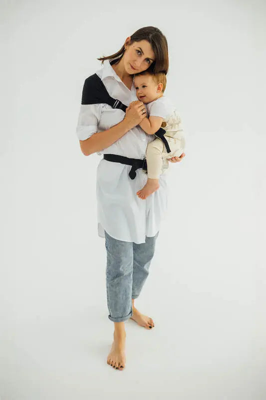 LennyHip Carrier (1/2 of LennyTwin Carrier), jacquard weave 100% cotton - JURASSIC - ICE DESERT - Woven Baby Size - Standard   lenny_hip    #
