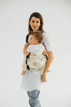 LennyHip Carrier (1/2 of LennyTwin Carrier), jacquard weave 100% cotton - JURASSIC - ICE DESERT - Woven Baby Standard   lenny_hip    #