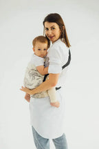 LennyHip Carrier (1/2 of LennyTwin Carrier), jacquard weave 100% cotton - JURASSIC - ICE DESERT - Woven Baby Standard   lenny_hip    #