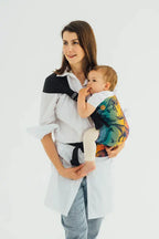 LennyHip Carrier (1/2 of LennyTwin Carrier), jacquard weave 100% cotton - JURASSIC - NEW ERA - Woven Baby Standard   lenny_hip    #