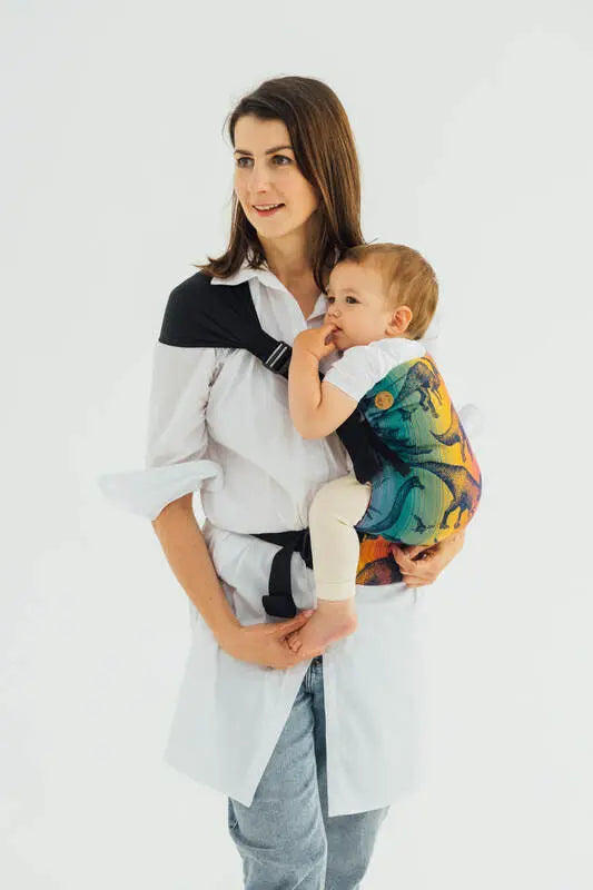 LennyHip Carrier (1/2 of LennyTwin Carrier), jacquard weave 100% cotton - JURASSIC - NEW ERA - Woven Baby Size - Standard   lenny_hip    #
