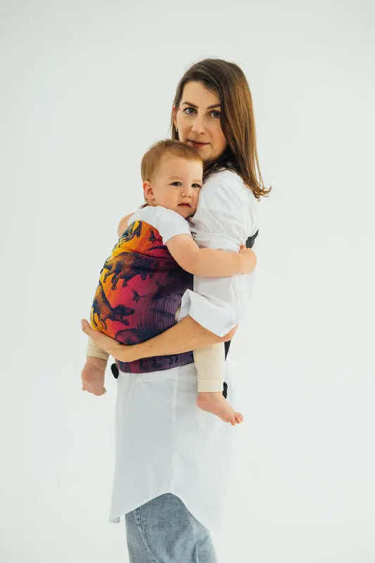 LennyHip Carrier (1/2 of LennyTwin Carrier), jacquard weave 100% cotton - JURASSIC - NEW ERA - Woven Baby Size - Standard   lenny_hip    #