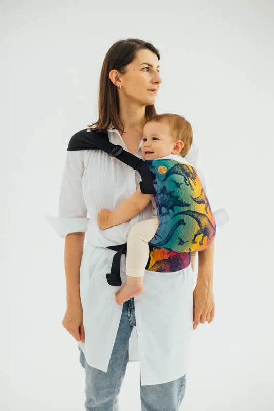 LennyHip Carrier (1/2 of LennyTwin Carrier), jacquard weave 100% cotton - JURASSIC - NEW ERA - Woven Baby Standard   lenny_hip    #