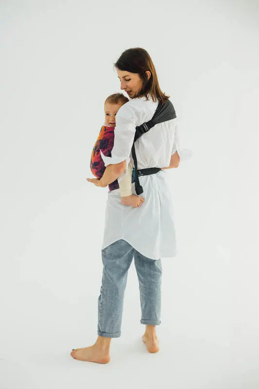 LennyHip Carrier (1/2 of LennyTwin Carrier), jacquard weave 100% cotton - JURASSIC - NEW ERA - Woven Baby Standard   lenny_hip    #