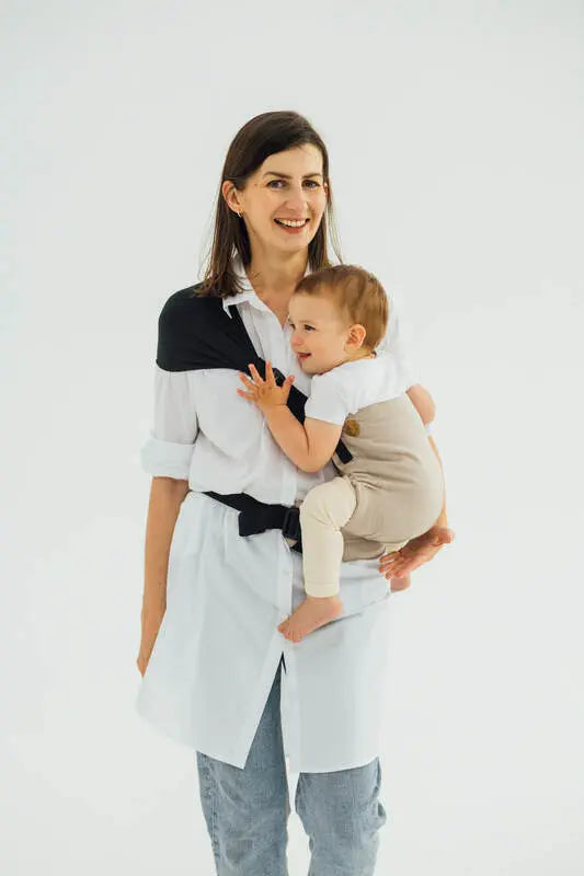 LennyHip Carrier (1/2 of LennyTwin Carrier), broken-twill weave 100% cotton - PEANUT BUTTER - Woven Baby Standard   lenny_hip    #
