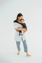 LennyHip Carrier (1/2 of LennyTwin Carrier), jacquard weave 100% cotton - WILD WINE - BOUQUET - Woven Baby Standard   lenny_hip    #