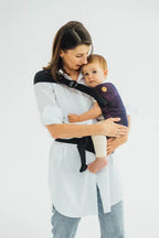 LennyHip Carrier (1/2 of LennyTwin Carrier), jacquard weave 100% cotton - WILD WINE - BOUQUET - Woven Baby Standard   lenny_hip    #