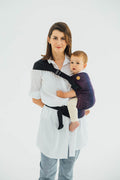 LennyHip Carrier (1/2 of LennyTwin Carrier), jacquard weave 100% cotton - WILD WINE - BOUQUET
