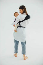 LennyHip Carrier (1/2 of LennyTwin Carrier), jacquard weave 100% cotton - WILD WINE - BOUQUET - Woven Baby Standard   lenny_hip    #